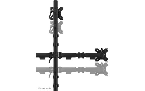 Support écran de bureau - 3 écrans - Noir - Neomounts DS60-600BL2-1