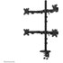 Support écran de bureau - 4 écrans - Noir - Neomounts DS60-600BL2-2