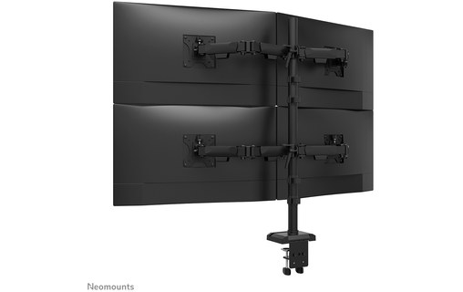 Support écran de bureau - 4 écrans - Noir - Neomounts DS60-600BL2-2