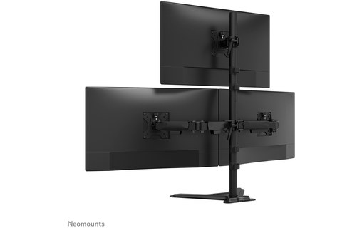 Support écran de bureau - 3 écrans - Noir - Neomounts DS45-600BL2-1