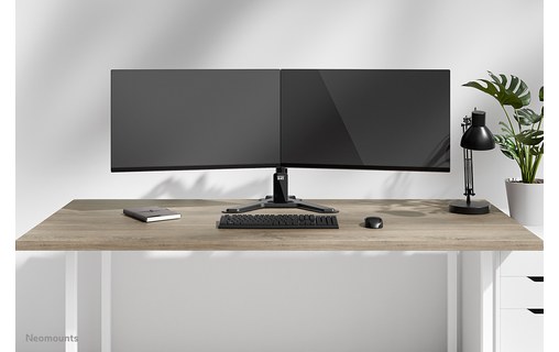 Support écran de bureau - 2 écrans - Noir - Neomounts DS45-600BL2