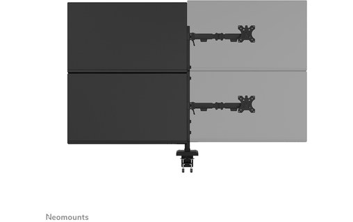 Support écran de bureau - 4 écrans - Noir - Neomounts DS60-600BL2-2