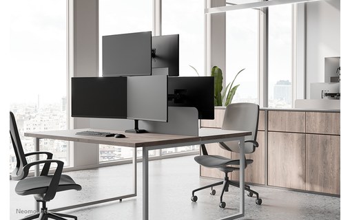 Support écran de bureau - 3 écrans - Noir - Neomounts DS60-600BL2-1