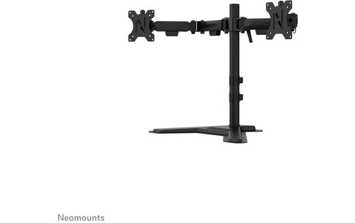 Support écran de bureau - 2 écrans - Noir - Neomounts DS45-600BL2