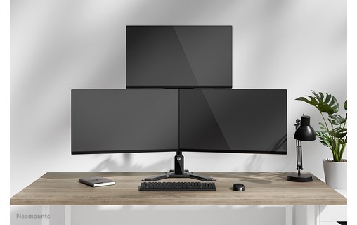 Support écran de bureau - 3 écrans - Noir - Neomounts DS45-600BL2-1