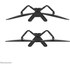 Support écran de bureau - 2 écrans - Noir - Neomounts DS45-600BL2