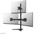 Support écran de bureau - 3 écrans - Noir - Neomounts DS45-600BL2-1