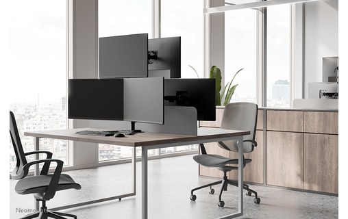 Support écran de bureau - 3 écrans - Noir - Neomounts DS45-600BL2-1