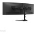 Support écran de bureau - 2 écrans - Noir - Neomounts DS45-600BL2