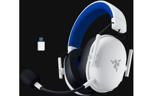 Casque gaming sans fil Razer BlackShark V3 X HyperSpeed pour Playstation, Blanc