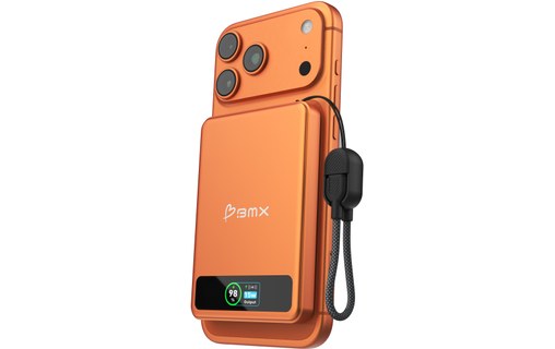 Batterie externe magnétique 5000 mAh - BMX SolidSafe - Orange
