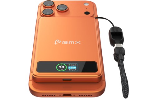 Batterie externe magnétique 5000 mAh - BMX SolidSafe - Orange