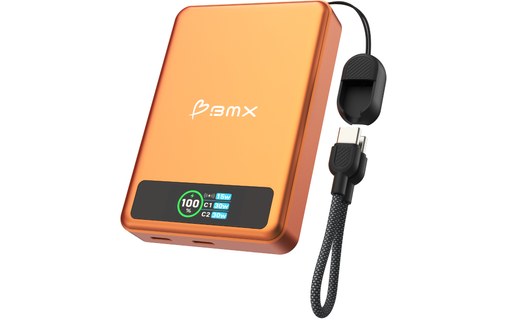 Batterie externe magnétique 10000 mAh - BMX SolidSafe - Orange