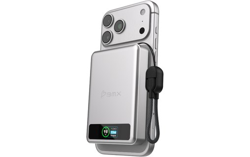 Batterie externe magnétique 10000 mAh - BMX SolidSafe - Argent