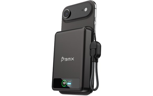 Batterie externe magnétique 10000 mAh - BMX SolidSafe - Noire