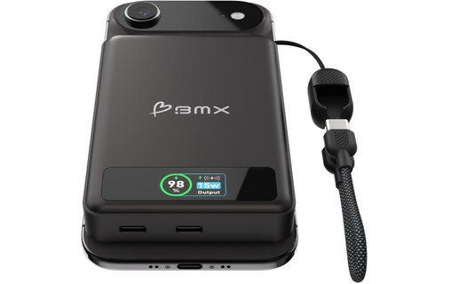 Batterie externe magnétique 10000 mAh - BMX SolidSafe - Noire