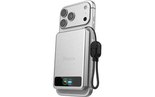 Batterie externe magnétique 5000 mAh - BMX SolidSafe - Argent