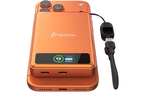 Batterie externe magnétique 10000 mAh - BMX SolidSafe - Orange