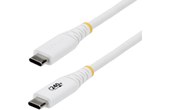 Câble USB-C - StarTech - 240 W - 1 m - Nylon - Blanc