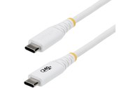 Câble USB-C - StarTech - 240 W - 1 m - Nylon - Blanc