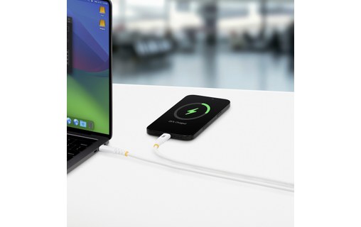 Câble USB-C - StarTech - 240 W - 1 m - Nylon - Blanc