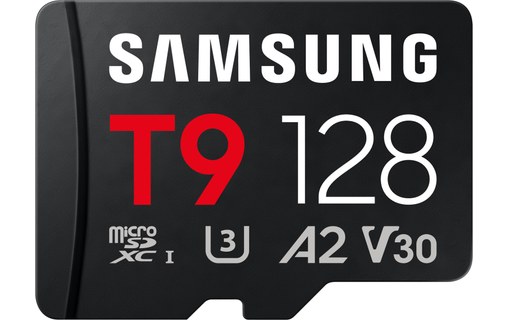 Carte microSDXC Samsung T9 128 Go, UHS-I, V30
