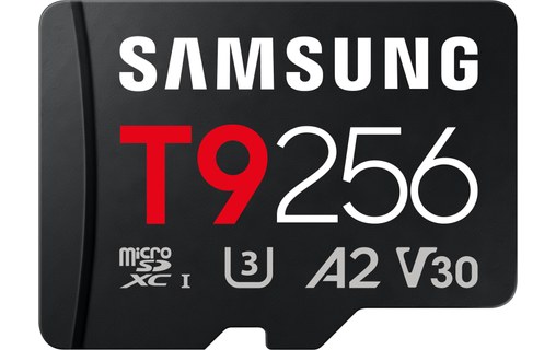 Carte microSDXC Samsung T9 256 Go, UHS-I, V30