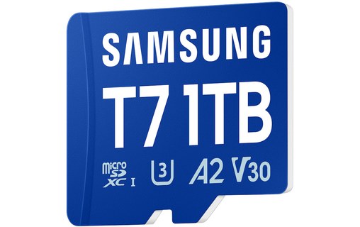 Carte microSDXC Samsung T7 1 To, UHS-I, V30