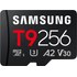 Carte microSDXC Samsung T9 256 Go avec adaptateur SD, UHS-I, V30