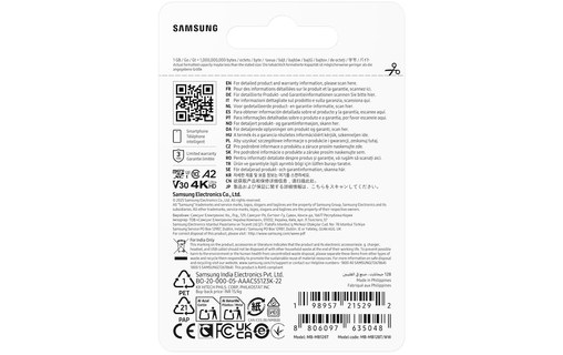 Carte microSDXC Samsung T7 128 Go, UHS-I, V30