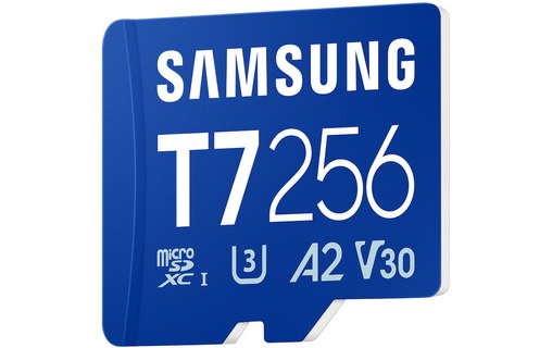 Carte microSDXC Samsung T7 256 Go, UHS-I, V30