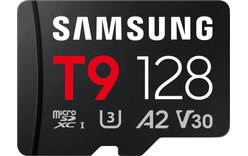Carte microSDXC Samsung T9 128 Go avec adaptateur SD, UHS-I, V30