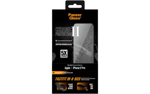 Protection d'écran pour iPhone 17 Pro - PanzerGlass Ceramic