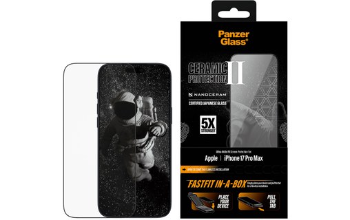 Protection d'écran pour iPhone 17 Pro Max - PanzerGlass Ceramic