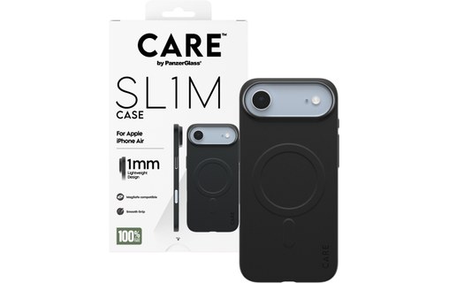 Coque MagSafe pour iPhone Air - PanzerGlass CARE SL1M - Noire