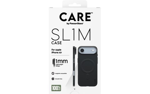 Coque MagSafe pour iPhone Air - PanzerGlass CARE SL1M - Noire