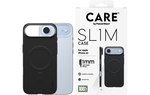 Coque MagSafe pour iPhone Air - PanzerGlass CARE SL1M - Noire
