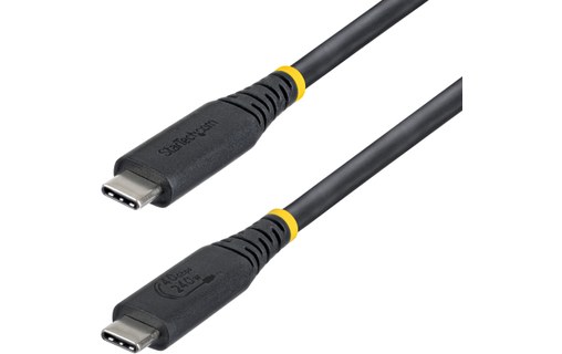 Câble USB-C - StarTech - 240 W 8K 40 Gbit/s - USB 4 - 1 m - Noir