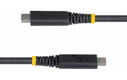 Câble USB-C - StarTech - 240 W 8K 40 Gbit/s - USB 4 - 1 m - Noir