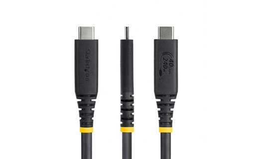 Câble USB-C - StarTech - 240 W 8K 40 Gbit/s - USB 4 - 1 m - Noir