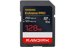 Carte SDXC SanDisk Extreme PRO 128 Go, UHS-I, V30