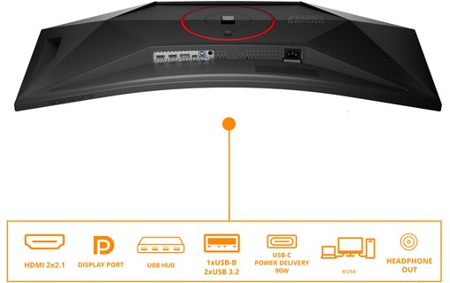 Écran Incurvé 34" AOC G4 CU34G4ZCA - 250 Hz USB-C