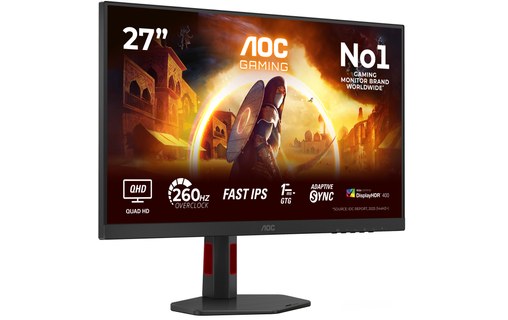 Écran Gaming 27" AOC G4 Q27G4ZR - 260 Hz