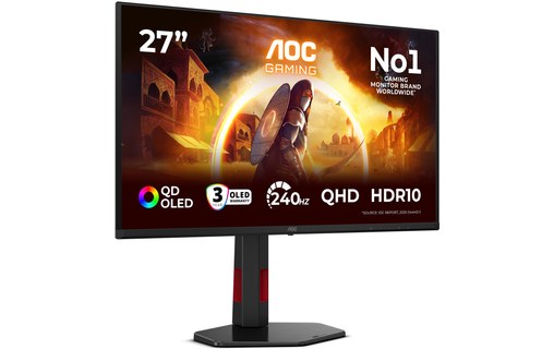 Écran Gaming 26,5" AOC G4 Q27G4ZDR - QD OLED 240 Hz