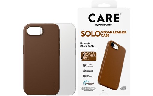 Coque MagSafe pour iPhone 17e - PanzerGlass Care Solo - Brune