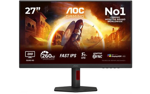 Écran Gaming 27" AOC G4 Q27G4ZR - 260 Hz