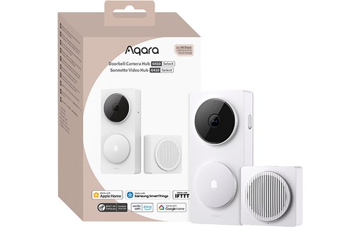 Sonnette connectée vidéo - Aqara Hub G410 Select - WiFi - Blanche