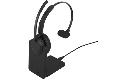 Micro-casque sans fil Jabra Evolve3 45 Mono (avec base) - Noir - USB