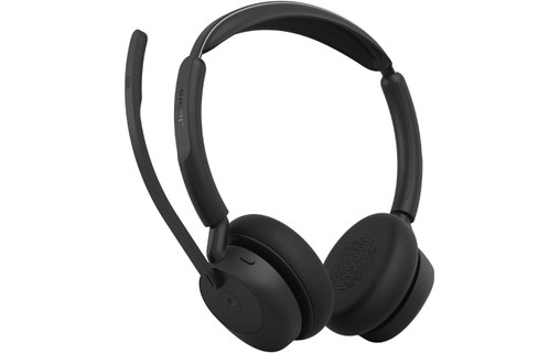 Micro-casque sans fil Jabra Evolve3 45 Teams Stéréo - Noir - USB-C