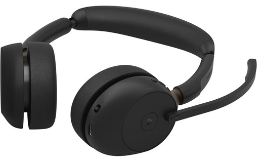 Micro-casque sans fil Jabra Evolve3 65 Teams Stéréo - Noir - USB-C